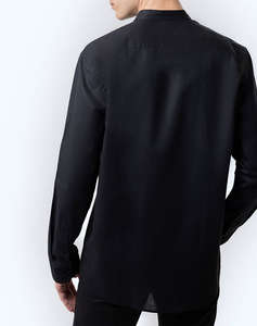 THE BOSTONIANS CAMASA BUMBAC ΛΙΝΟ CUSTOM FIT Plain COTTONLINEN Mao CustomFit