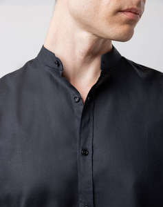 THE BOSTONIANS CAMASA BUMBAC ΛΙΝΟ CUSTOM FIT Plain COTTONLINEN Mao CustomFit