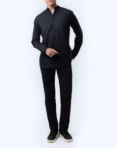THE BOSTONIANS CAMASA BUMBAC ΛΙΝΟ CUSTOM FIT Plain COTTONLINEN Mao CustomFit
