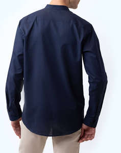 THE BOSTONIANS CAMASA BUMBAC ΛΙΝΟ CUSTOM FIT Plain COTTONLINEN Mao CustomFit