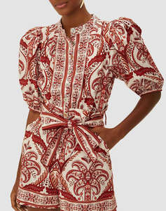 FARM RIO TROPICAL CAMEO OFF-WHITE ROMPER