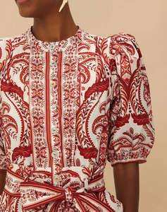 FARM RIO TROPICAL CAMEO OFF-WHITE ROMPER