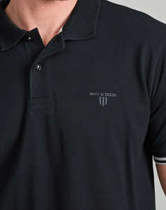 NAVY&GREEN BLUZA POLO