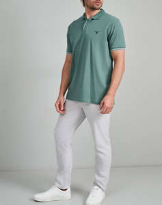 NAVY&GREEN BLUZA POLO