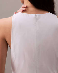 CALVIN KLEIN CO POPLIN SIMPLE CASUAL DRESS