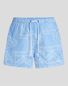 KARL LAGERFELD SEASONAL AOP SHORT BOARDSHORTS