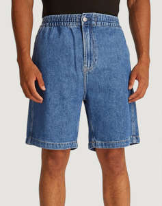 CALVIN KLEIN PULL ON RELAXED DENIM SHORT