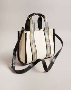 TED BAKER GEORJEA Branded Webbing Canvas Small Tote (Dimensiuni: 11 x 21 x 25cm.)