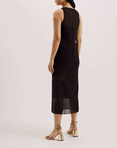 TED BAKER MEPHORA Sleeveless Midi Dress With Panel Detail
