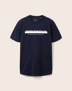 TOM TAILOR PRINTED T-SHIRT BLUZA DE BARBATI