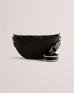 TED BAKER ESSINA Webbing Leather Half Moon Crossbody Bag (Dimensiuni: 28 x 16cm.)