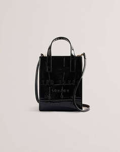 TED BAKER GATOCON Croc Effect Mini Icon Bag (Dimensiuni: 14 x 18cm.)