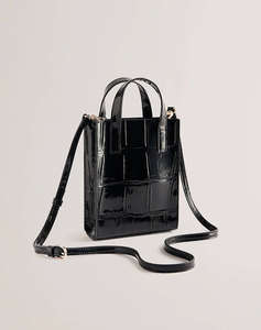 TED BAKER GATOCON Croc Effect Mini Icon Bag (Dimensiuni: 14 x 18cm.)