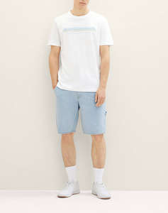 TOM TAILOR PRINTED T-SHIRT BLUZA DE BARBATI