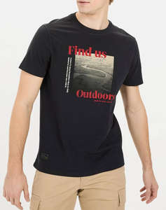 CAMEL T-SHIRT Κ.Μ. Print