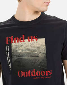 CAMEL T-SHIRT Κ.Μ. Print