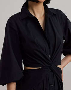 LAUREN RALPH LAUREN NALDA-LONG SLEEVE-DAY DRESS