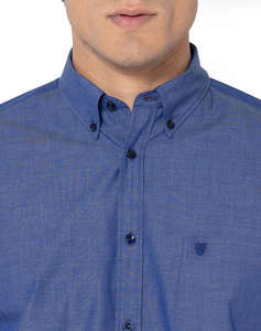 THE BOSTONIANS CAMASA FIL A FIL REGULAR FIT Plain FIL A FIL Button-down Regular Fit