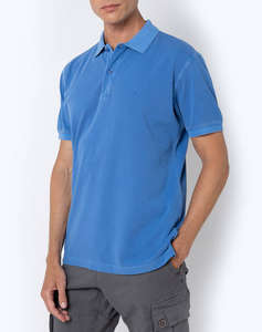 THE BOSTONIANS BLUZA POLO PIQUE DELAVE REGULAR FIT