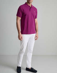 NAVY&GREEN BLUZA POLO MONOCROMA, CUSTOM FIT