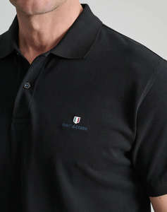NAVY&GREEN BLUZA POLO MONOCROMA, CUSTOM FIT