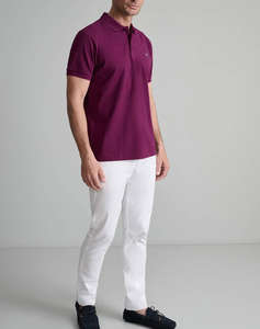NAVY&GREEN BLUZA POLO MONOCROMA, CUSTOM FIT