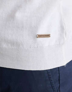 NAVY&GREEN TRICOTAT POLO, MANECA SCURTA