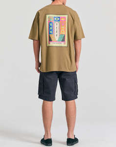 FUNKY BUDDHA Bluza de barbati Maneca Scurta Cu Imprimeu