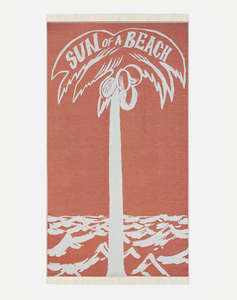 SUN OF A BEACH Feather Beach Towel (Dimensiuni: 95 x 160cm.)