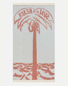 SUN OF A BEACH Feather Beach Towel (Dimensiuni: 95 x 160cm.)