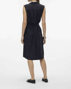 VERO MODA VMBREE SL BLK SHIRT TENCEL DRESS GA
