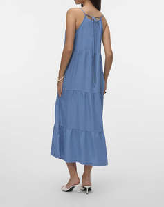 VERO MODA VMFLEUR SL 7/8 LAYER TENCEL DRESS GA