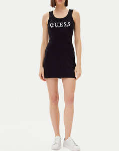 GUESS SUNFLOWER RIB DRESS - ECO SMOOTH GIRLY RIB 435 ROCHIE DE DAMA