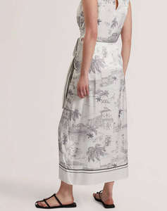 TED BAKER MELVA Knot Detail Wrap Over Midi Skirt