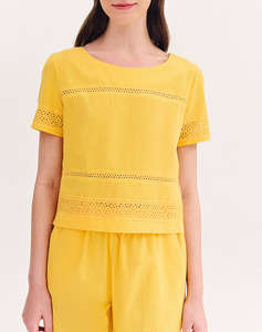 FOREL Bluza cu design perforat