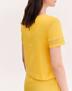 FOREL Bluza cu design perforat