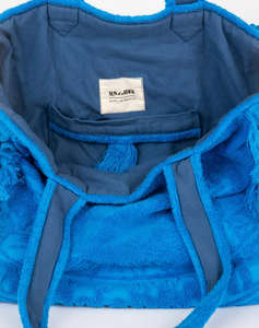 SUN OF A BEACH Terry Tote Beach Bag (Dimensiuni: 44 x 40 x 17cm.)