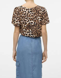 VERO MODA VMEASY JOY V-NECK SS BLOUSE WVN GA