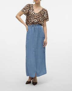 VERO MODA VMEASY JOY V-NECK SS BLOUSE WVN GA