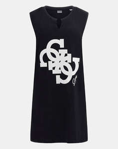 GUESS 4G SL OVER TEE - ECO FLUID VISCOSE MID WGT 210 BLUZA DE DAMA