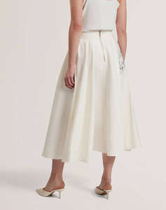 TED BAKER LAGUUNA Printed Ottoman Midi Skirt