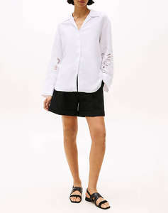 TOMMY HILFIGER BRODERIE ANGLAISE LINEN SHIRT