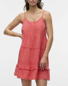 VERO MODA VMPRETTY SHORT SINGLET DRESS WVN GA NOOS