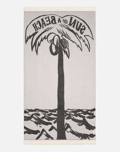 SUN OF A BEACH Feather Beach Towel (Dimensiuni: 95 x 160cm.)