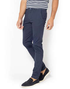 THE BOSTONIANS PANTALONI CHINOS DOBBY MODERN FIT
