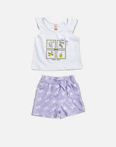 REFLEX SET SHORTS BL.IMPR. HAPPY DAY