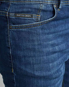 NAVY&GREEN PANTALONI DENIM NORMAL WAIST