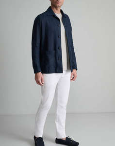 NAVY&GREEN SACOU-JACKET
