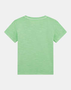 GUESS GARMENT DYE SS T-SHI - MID ORGANIC SLUB JERSEY 160 BLUZA DE COPII BOY