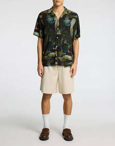 SELECTED SLHRELAX-VERO SHIRT SS AOP